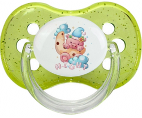 Funny Animals Cauchon Night: Punta de cereza tetina de lentejuelas verdes