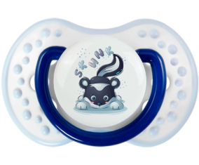 Funny Animals Skunk: Clásico punta tetina azul marino-blanco Lovi Dynamic