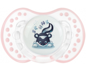 Funny Animals Skunk: Retro-blanco-rosa-tierno clásico Tetine tip Lovi Dynamic