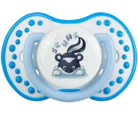 Funny Animals Skunk: Punta tetina azul blanco fosforescente Lovi Dynamic