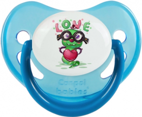 Funny Animals Love Design-2: Punta fisiológica azul fosforescente tetina