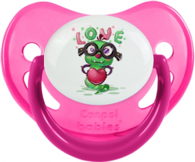 Funny Animals Love Design-2: Punta fisiológica de rosa fosforescente tetina
