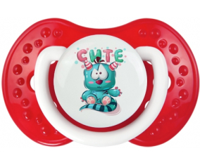 Lindos animales divertidos: clásico blanco-rojo tetina punta Lovi Dynamic