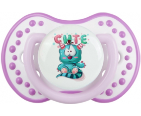 Lindos animales divertidos: clásico blanco-mauve tetina punta Lovi Dynamic