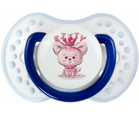 Kitty Funny Animals: Clásico punta tetina azul marino-blanco Lovi Dynamic