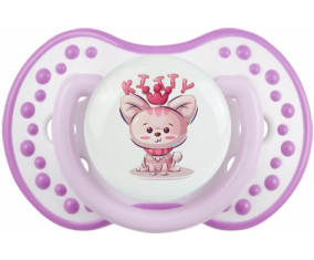Kitty Funny Animals: Clásico blanco-mauve tetina punta Lovi Dynamic