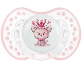 Kitty Funny Animals: Retro-blanco-rosa-tierno clásico tetina punta Lovi Dynamic