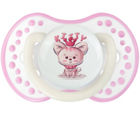 Kitty Funny Animals: Punta tetina de color blanco-rosa fosforescente Lovi Dynamic