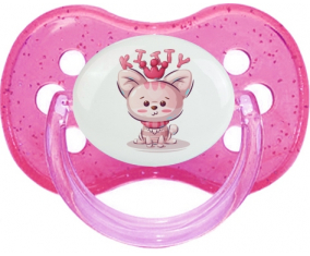 Kitty Funny Animals: Punta de cereza tetina rosa de lentejuelas