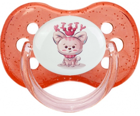 Kitty Funny Animals: Punta de cereza tetina de lentejuelas rojas