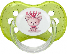 Kitty Funny Animals: Punta de cereza tetina de lentejuelas verdes