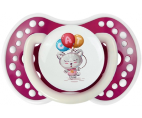 Funny Animals Cat design-2: Punta de tetina fosforescente Fuchsia Lovi Dynamic