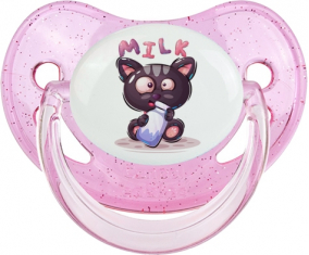 Funny Animals Milk: Punta fisiológica tetina rosa de lentejuelas