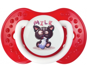 Funny Animals Milk: Clásica punta tetina de color rojo blanco Lovi Dynamic