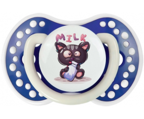 Funny Animals Milk: Punta de tetina azul-marina fosforescente Lovi Dynamic