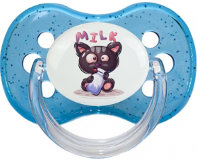 Funny Animals Milk: Punta de cereza tetina de lentejuelas azules