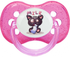 Funny Animals Milk: Punta de cereza tetina rosa de lentejuelas