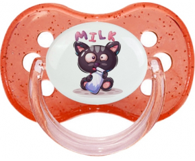 Funny Animals Milk: Punta de cereza tetina de lentejuelas rojas