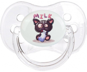 Funny Animals Milk: Punta de cereza tetina clásica transparente