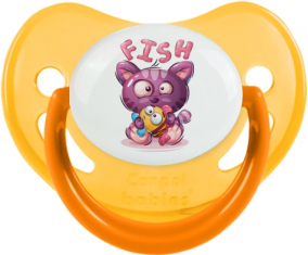 Funny Animals Fish: Punta fisiológica de tetina amarilla fosforescente