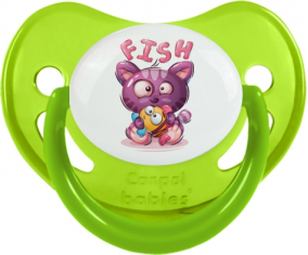 Funny Animals Fish: Punta fisiológica de tetina verde fosforescente
