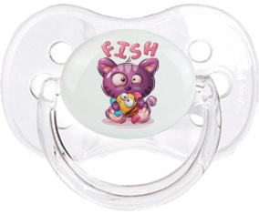 Funny Animals Fish: Punta de cereza tetina clásica transparente