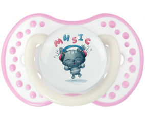 Funny Animals Music: Punta tetina de color blanco-rosa fosforescente Lovi Dynamic