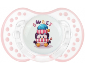 Sweet Funny Animals: Retro-blanco-rosa-tierno clásico tetina punta Lovi Dynamic