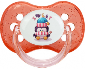 Sweet Funny Animals: Punta de cereza tetina de lentejuelas rojas