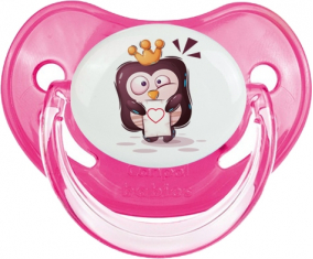 Funny Animals Pinguin carta del corazón: Clásico rosa tetina fisiológica punta