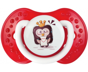 Funny Animals Pinguin carta de corazón: Clásico punta tetina blanco-rojo Lovi Dynamic