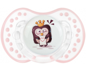 Funny Animals Pinguin carta de corazón: Retro-blanco-rosa-tierno clásico Tetine tip Lovi Dynamic