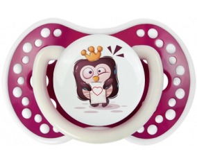 Funny Animals Pinguin carta de corazón: Fuchsia fósforo tetina punta Lovi Dynamic