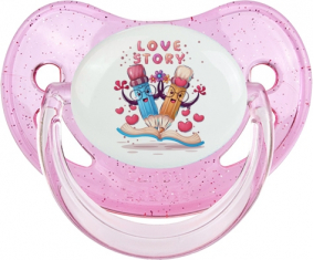 Funny Animals Historia de amor: Sequined Rose Tetine punta fisiológica