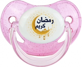 Islam ramadhan kareem design-1: Punta fisiológica tetina rosa de lentejuelas