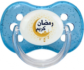 Islam ramadhan kareem design-1: Punta de cereza teta de lentejuelas azules