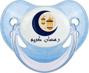 Islam ramadhan kareem design-2: Punta fisiológica tetina de lentejuelas azules