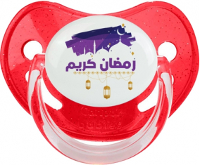 Islam ramadhan kareem design-3: Punta fisiológica tetina de lentejuelas rojas