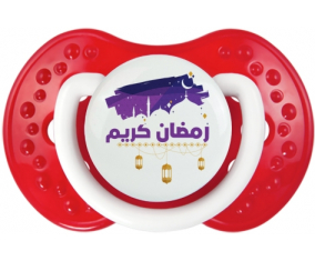 Islam ramadhan kareem design-3: Clásico punta tetina de color rojo blanco Lovi Dynamic