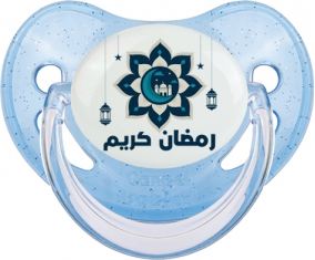 Islam ramadhan kareem design-4: Punta fisiológica tetina de lentejuelas azules