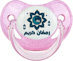 Islam ramadhan kareem design-4: Punta fisiológica tetina rosa de lentejuelas