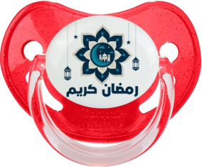 Islam ramadhan kareem design-4: Punta fisiológica tetina de lentejuelas rojas