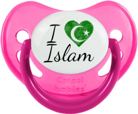 Me encanta el Islam: Punta fisiológica tetina fosforescente rosa