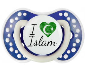 Me encanta el Islam: Punta tetina azul-marina fosforescente Lovi Dynamic