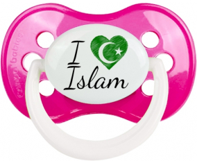 Me encanta el Islam: Clásico punta anatómica tetina de color rosa oscuro