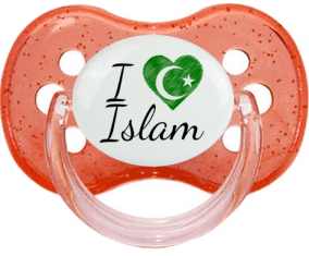 Me encanta el Islam: Punta de cereza tetina de lentejuelas rojas