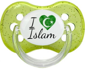Me encanta el Islam: Punta de cereza tetina de lentejuelas verdes