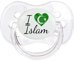 Me encanta el Islam: Punta de cereza tetina clásica transparente
