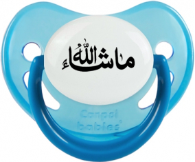 Ma sha allah en árabe: Punta fisiológica tetina fosforescente azul