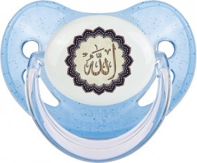 Allah en árabe: Punta fisiológica tetina de lentejuelas azules